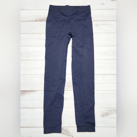NWOT Women's Tummy Control Butt Lifting Yoga Navy Leggings Size Small - Picture 1 of 4